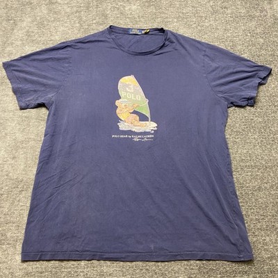 Polo Bear By Ralph Lauren T Shirt Mens 2XLT Navy Blue Short Sleeve Streetwear