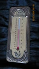 Vintage Farmer's Almanac Thermometer Tin Advertising w Rooster 9"