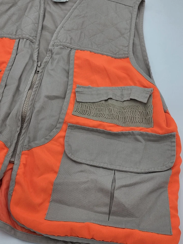 2 🦆 Vintage Bird Hunting Shotgun Vest Brown & Gray/Orange🦆Kmart & NW Territory - Image 4 of 4