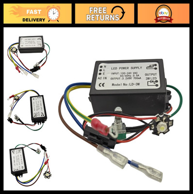 ''3W LED Light Microscope Power Supply - Bright Illumination for Precision Viewin