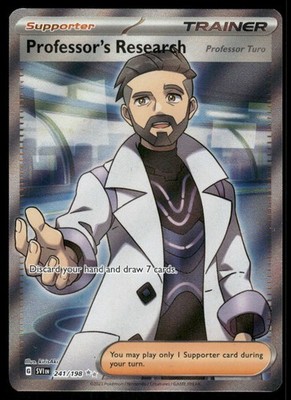 Pokemon Karten Professor's Research Professor Turo 241/198 Scarlet & Violet NM *3
