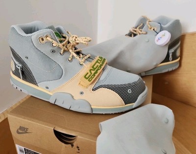 Nike Travis Scott Cactus Jack Air Trainer 1 US 10 Air Force 1 Grey Haze Olive