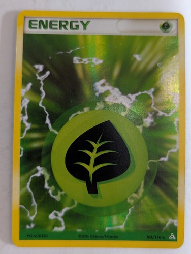 Grass Energy 105/110 - EX Holon Phantoms Foil Holo Pokemon Card
