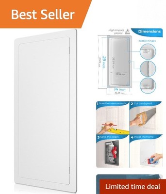 Water-Resistant White Access Panel - 14x29 Inch for Plumbing & Electrical Access