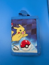 Pokemon Pikachu Charmander Squirtle Bulbasaur Trifold Blue Wallet FAB Starpoint
