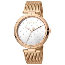 Esprit ES1L214M0075 DamenarmbandUhr mit roségoldfarbenem Mesh-Armband