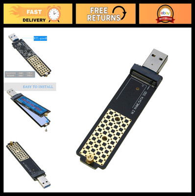 M.2 to USB 3.1 Adapter, NVMe & SATA SSD Reader, PCIe M Key & B+M Key Compatible