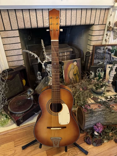 Vintage 1960s Norma FG 13 Japan 3/4 Acoustic Parlor Guitar- Very Nice! - Picture 1 of 20