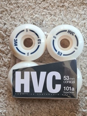 HVC Wheels 53mm conical 101a SuperSlides Skateboard Rollen Set