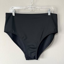 Boden High Waisted Bikini Bottoms Swim Black Size US 14 Beach Vacation Travel