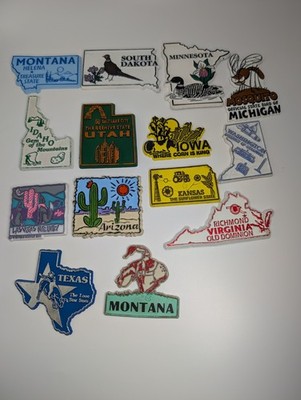 Refrigerator Magnets LOT of 14 Different States and Cities