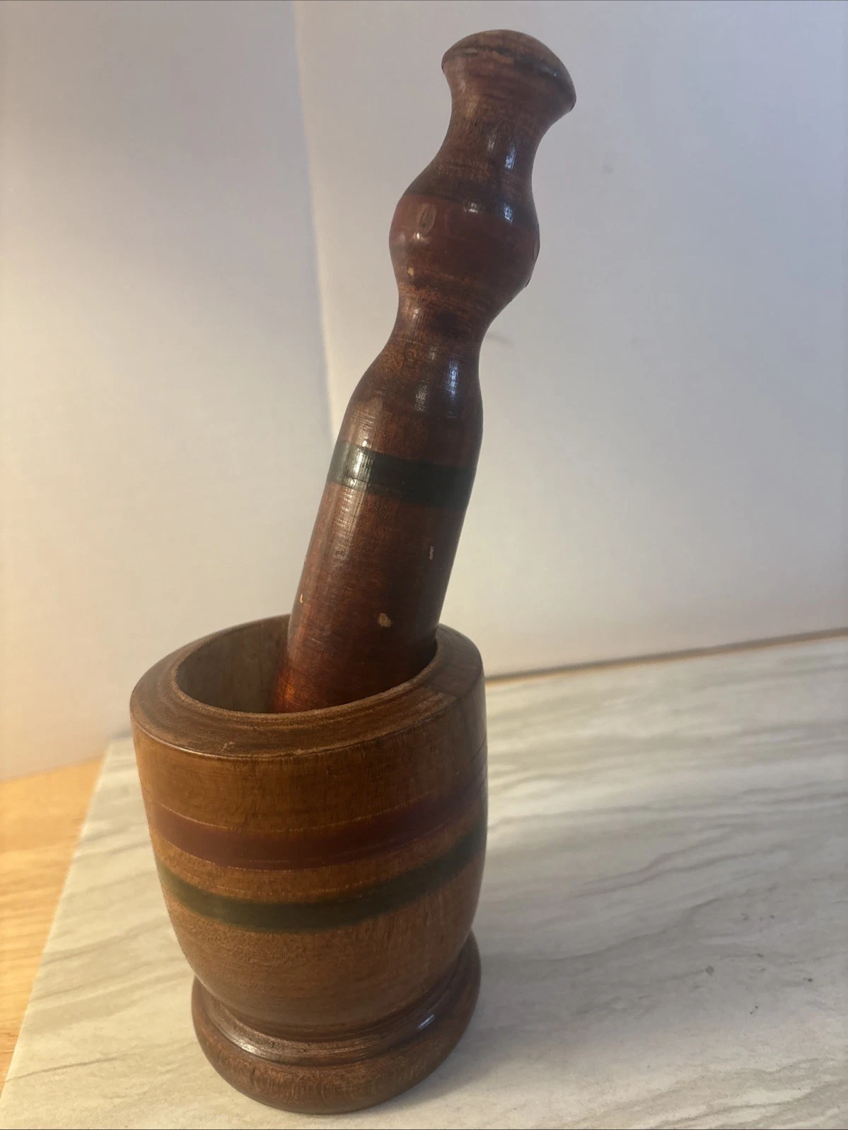 Vintage Wooden Mortar And Pestle
Opens in a new window or tab