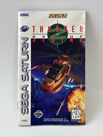 Sega Saturn Thunder Strike Complete CIB w/Reg Card Authentic Very Good Shape