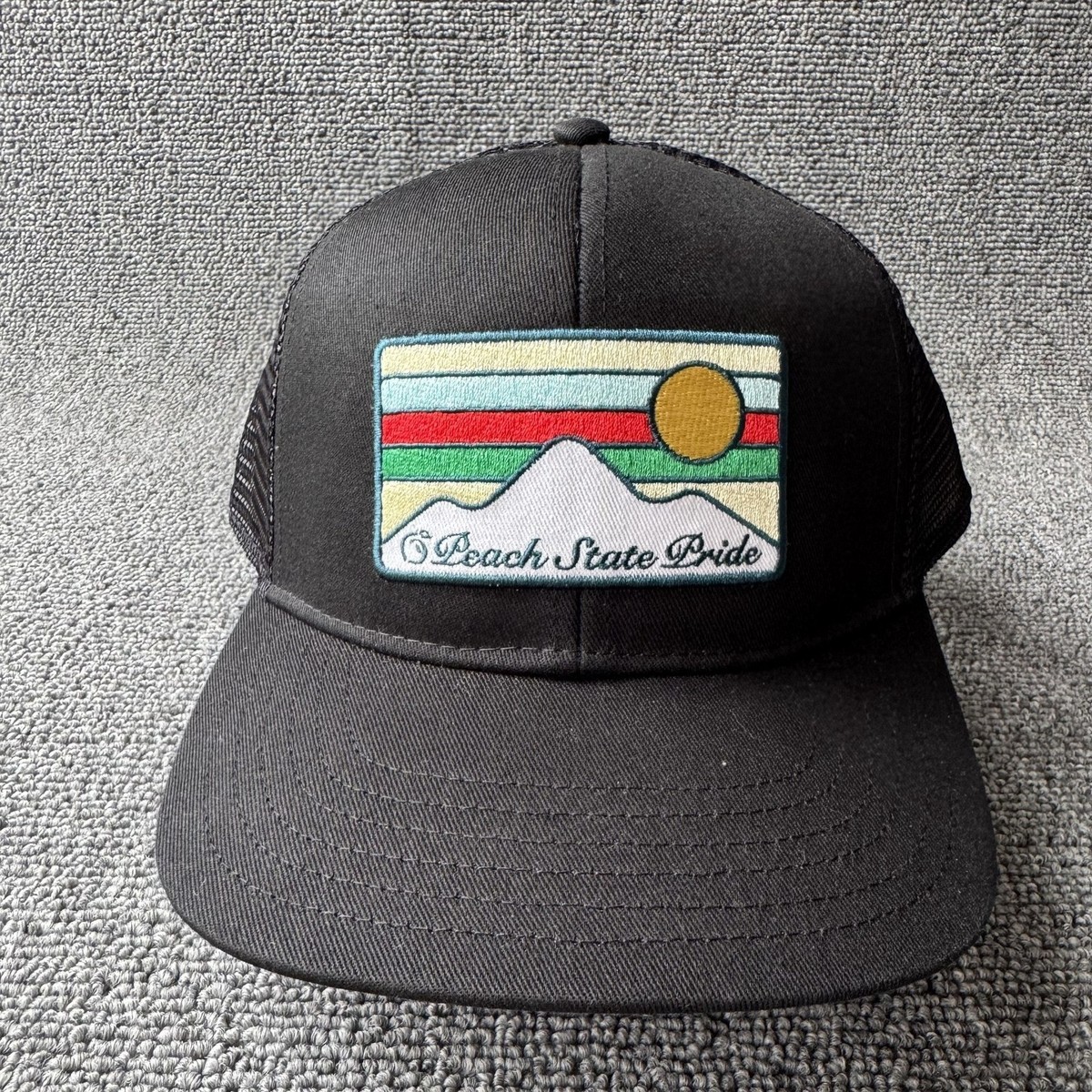 Peach State Pride Black Trucker Cap Snapback