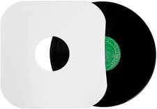 12 Inches Vinyl Record Inner Paper Sleeves - 100g Anti-Static White 12 inch