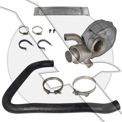 Volvo Penta D6 Exhaust Riser and Insulation Cover 3843177 3840609