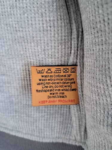 Epona Jacquard Bomberjacke Gr. S Grau Baumwolle Weich Fischgrät Unisex Neu mit Etikett - Bild 18 von 19