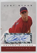 2007 Just Minors Stars White 50/100 Colton Willems Colten #75 Auto 0u2j