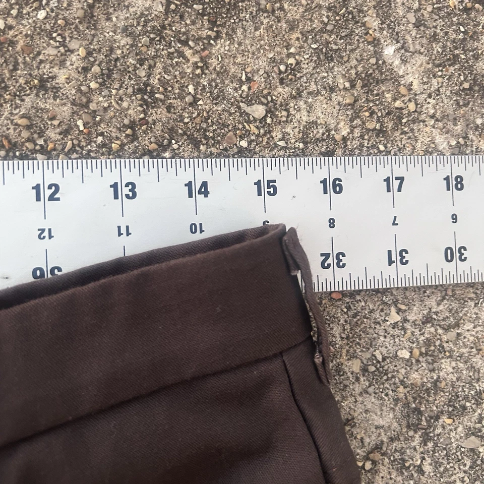 Red Kap Mens 32 Brown Pocket Flat Front Straight Leg Uniform Work Pants - Image 3 of 4