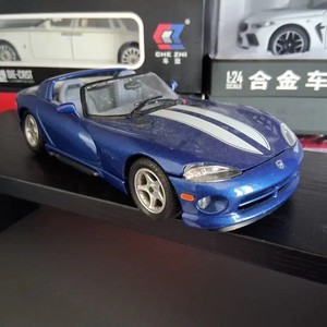 Daji Viper 1:24 Diecast Model Car Blue & White Sport