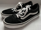 VANS Ward Black & White Lace Up Casual Shoes Sneakers US Youth Size 3.0 Nice Sha — photo 2
