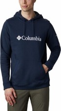 NEW Men's Columbia Navy Blue Embroidered Logo Hoodie Size XLarge MARP 55.00