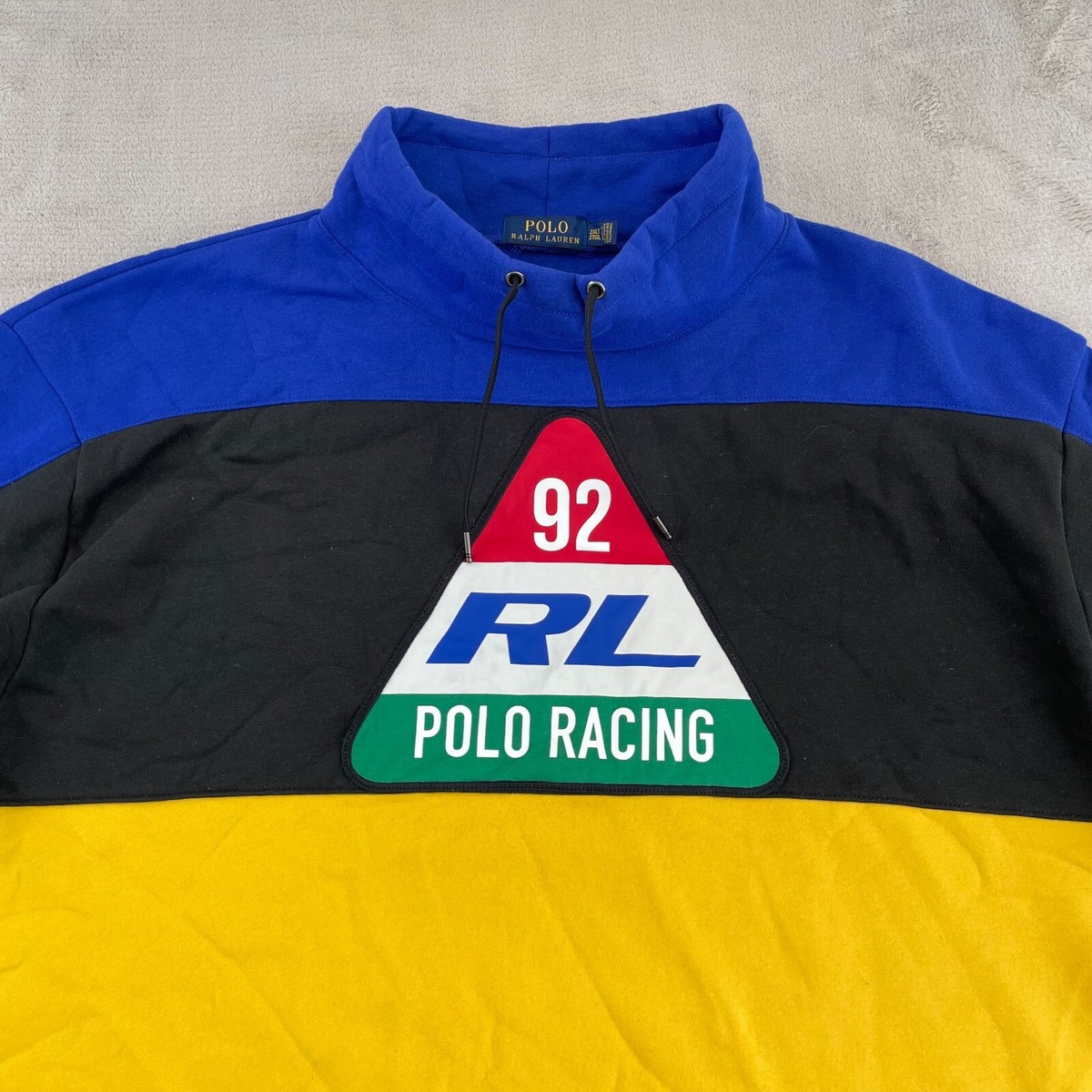 Polo Ralph Lauren 92 Racing Sweatshirt Men 2XLT Multi ColorBlock