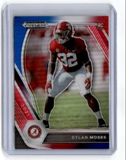 2021 Panini Prizm Draft Picks Dylan Moses RC Red White Blue Alabama Crimson Tide