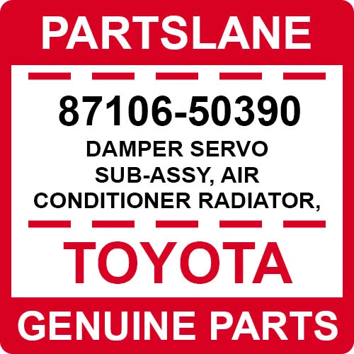 Servo amortiguador genuino OEM 87106-50390 Toyota Land Cruiser Lexus LX570 Foto 2 de 4