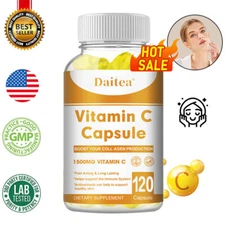 Vitamin C 1500mg - 30/60/120 Capsules - High Absorption Supplements