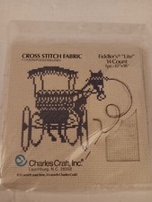 Charles Craft Fiddler's "Lite" 14 Count Cross Stitch Fabric 12" X 18" Oatmeal