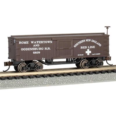 Bachmann 15658 N Scale Old Time Box Car ROME WATERTOWN Bachmann 15658 N Scale Old Time Box Car ROME WATERTOWN