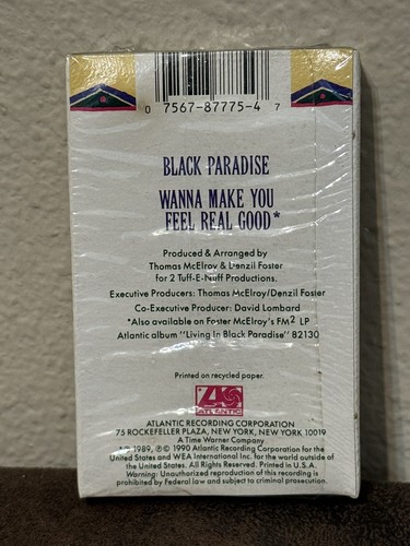 1990 Samuelle Black Paradise SEALED Cassette Tape Single Atlantic - Picture 6 of 6
