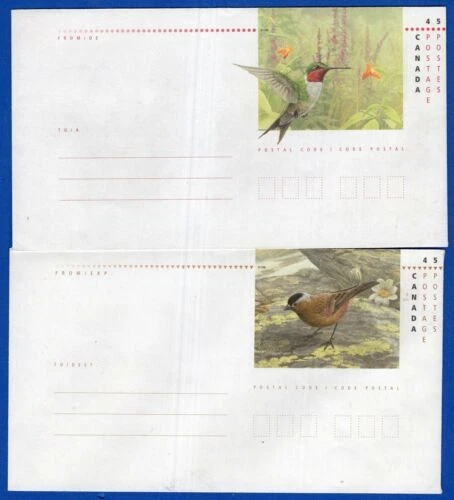 Estampillas de Historia Postal canadiense de aves en todo el mundo