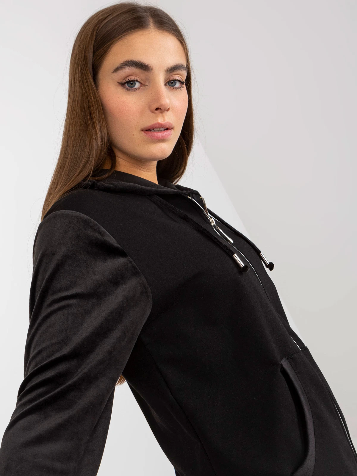 VETEMENTS Maglione donna maglia lunga felpa con cappuccio