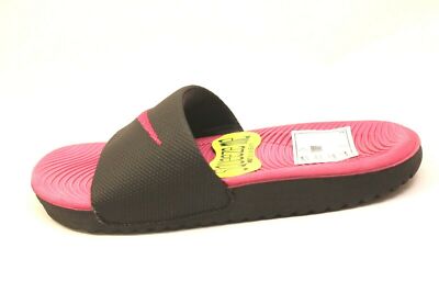 Nike Kawa Slide GS Badelatschen Badeschlappen Schwarz/Pink UK11,5 Gr.29,5 Neu OV