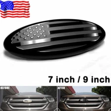 7" / 9" for Ford F150 F250 American US Flag Front Grille Tailgate Overlay Emblem
