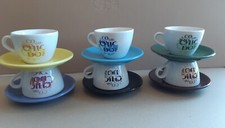 CHICCO DORO -Set 6 Tassen Capucino Decorate