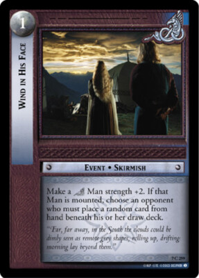 1x  Wind in His Face - 7C259 - Foil Light Play The Return of the King