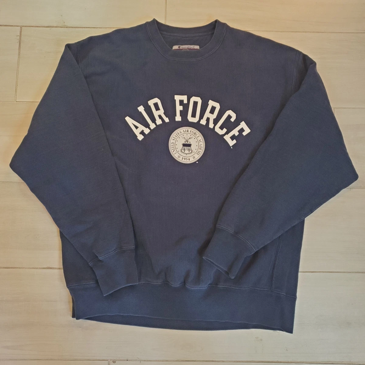 Vintage Champion 00s Y2K Air Force Sweater Reverse Weave USAFA Crewneck  Mens L | eBay