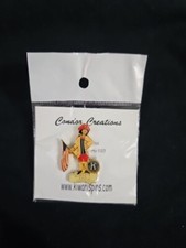 Kiwanis for Freedom Patriot American Flag Colonial Page Boy Lapel Hat Pin NOS