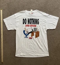 Dilbert Softwear Men's Short Sleeve T-Shirt White Large Office Software Tech Tee