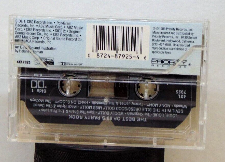 The Best Of 60s Party Rock (Original Master Recordings) Cassette Tape, Album Foto 3 de 4