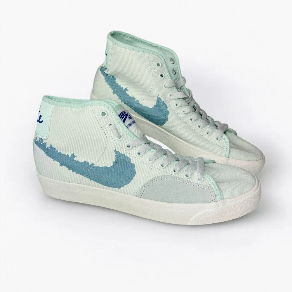 NIKE SB Blazer Court Mid sneakers alte piatte stringate scamosciate toppa