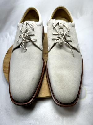 Cole Haan Ivory White Suede Oxford Shoes NikeAir Men display picture 1