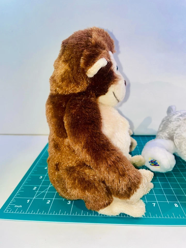 Ganz Webkinz Schnauzer Chimpanzee Plush Stuffed Animals Lot of 2 NO Code 8.5” - Image 3 of 4