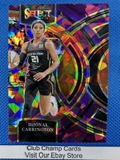 2024 #194 Dijonai Carrington Panini WNBA Select Premier Purple Ice Prizm 113/149