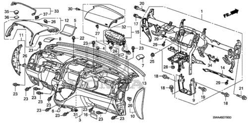 Soporte para adaptador USB para Honda (N/P 39119-SWA-A00)