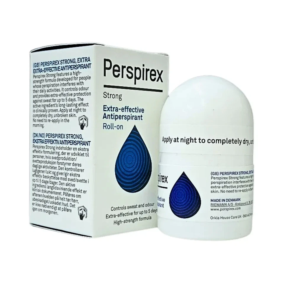 PACK 3 Antitranspirantes Roll-On Perspirex EXTRA FUERTE 20 ml para hombres y mujeres Foto 4 de 4