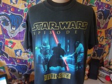 Vintage Star Wars Episode I Jedi Vs Sith Movie T Shirt L